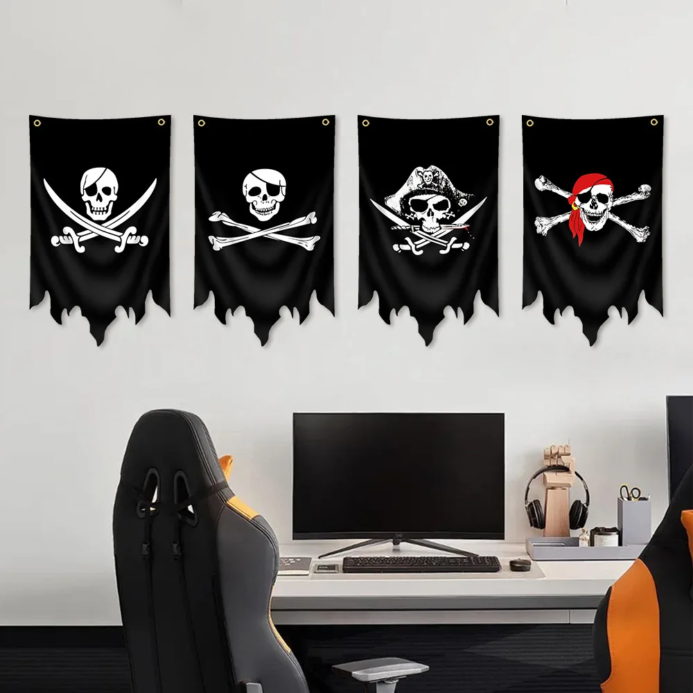 Drapeau décoratif avec design pirate Jolly Roger
