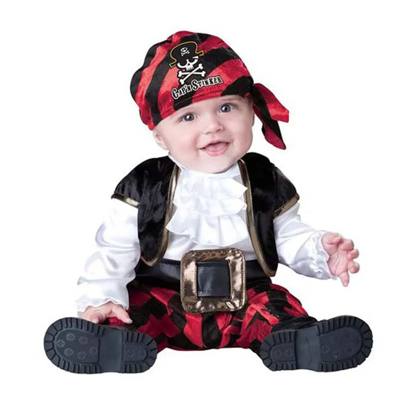 Déguisement de pirate mignon pour bébé avec chapeau