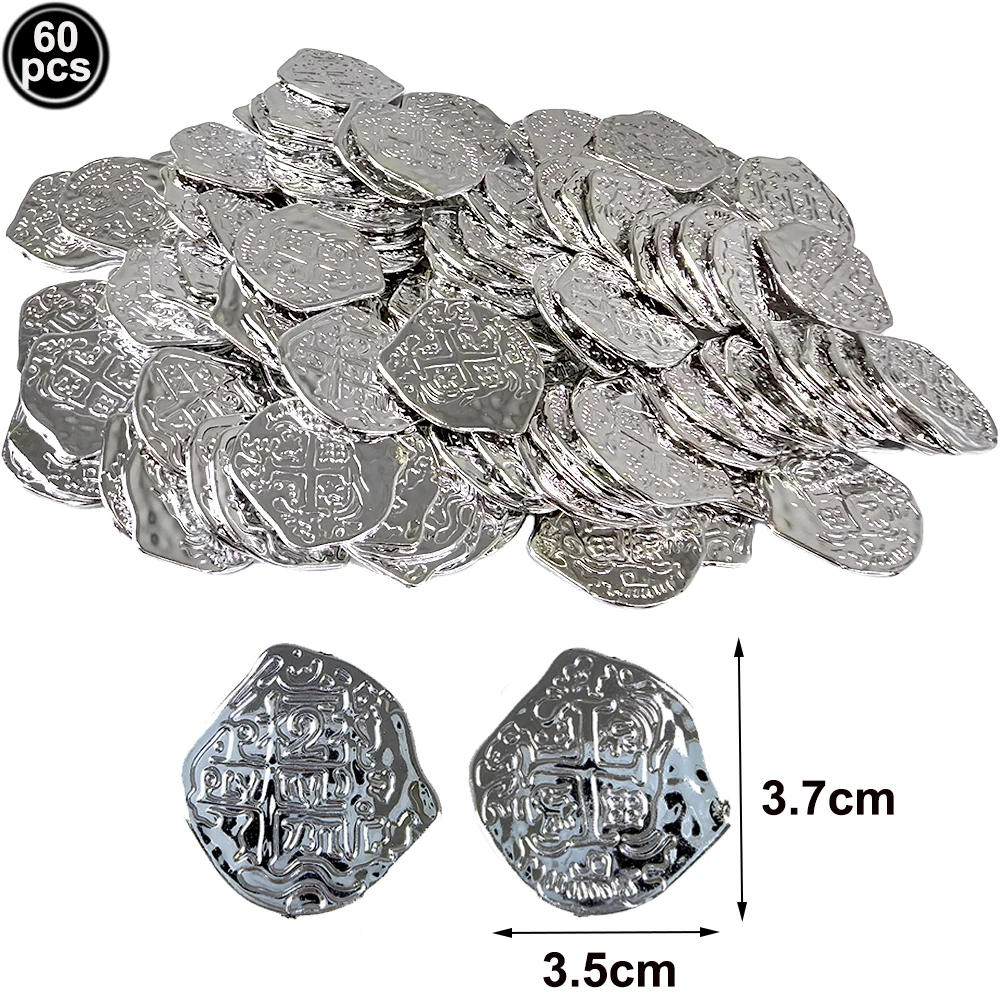 60pcs silver coins