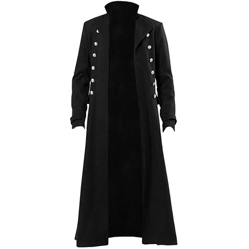veste longue de pirate en polyester avec style historique