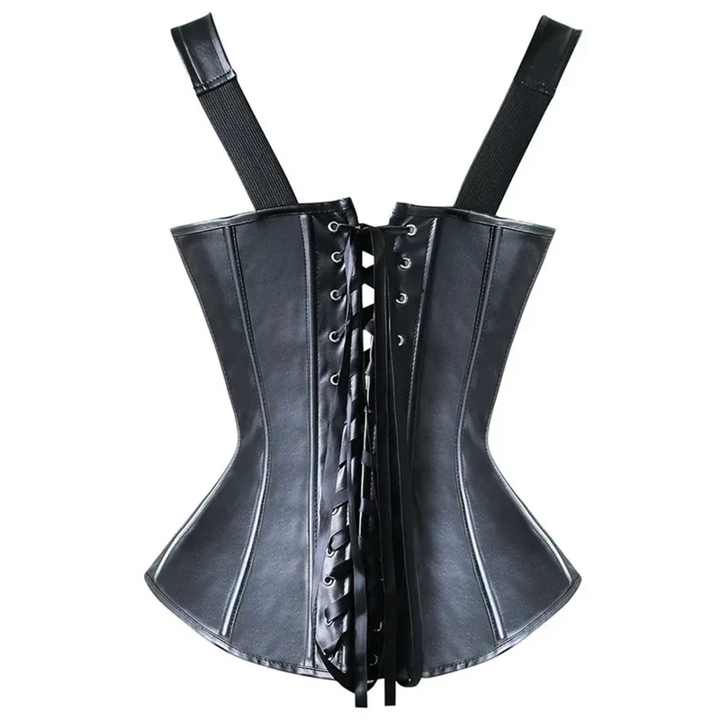 Corset en polyester avec finition en dentelle