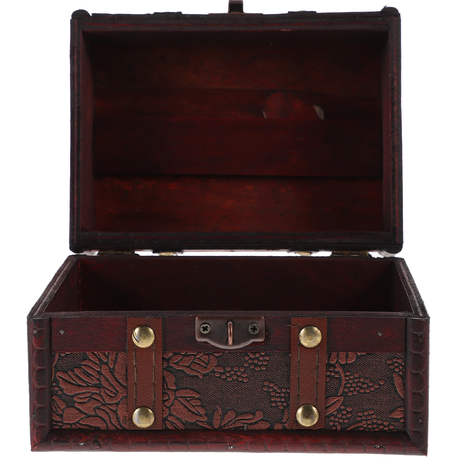 Intérieur du coffre de pirate avec rangement pour objets