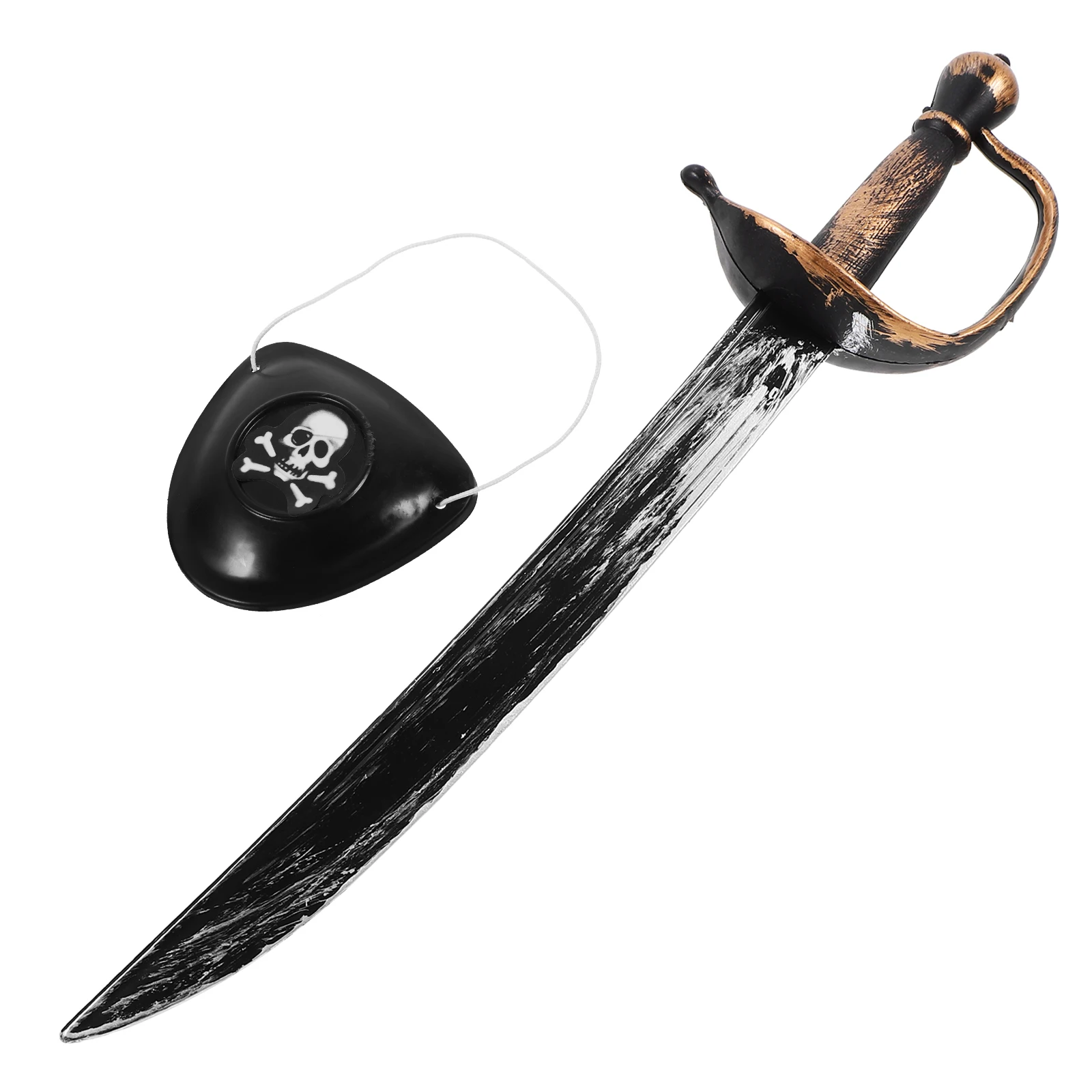 sabres de pirate en plastique avec cache-oeil inclus