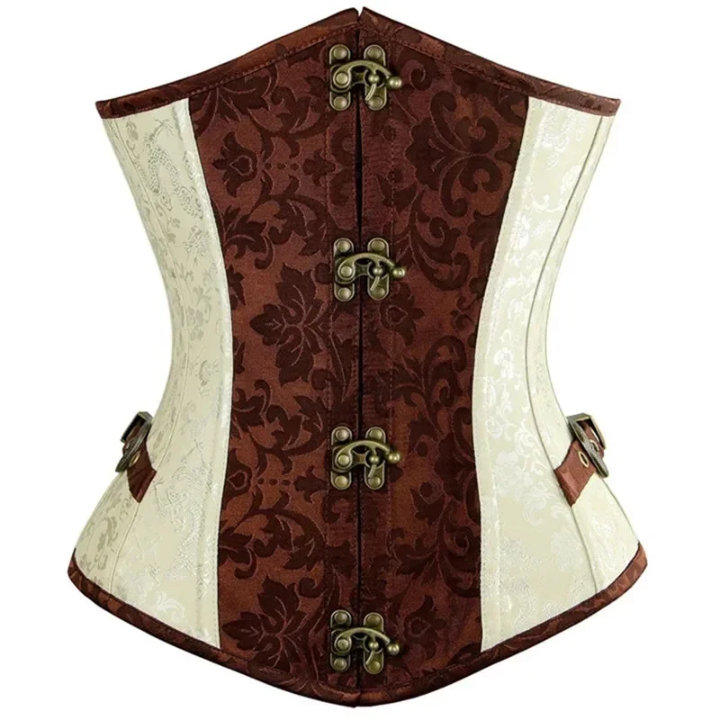 Corset femme avec motif floral et armature en plastique