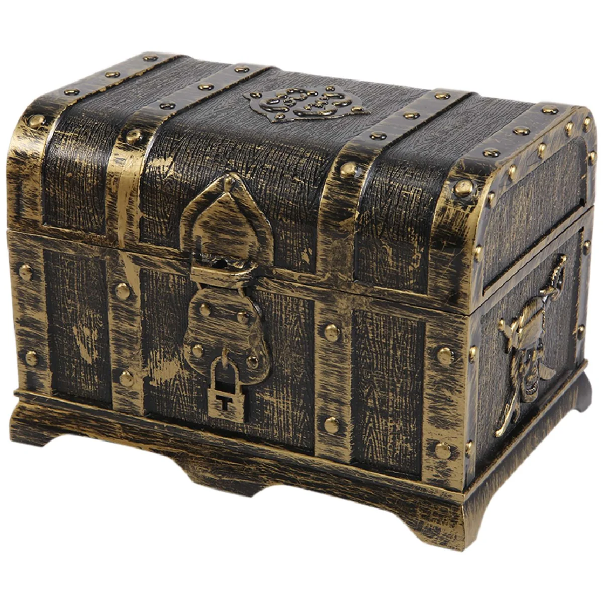 Coffre format compact pour rangement de bijoux et accessoires