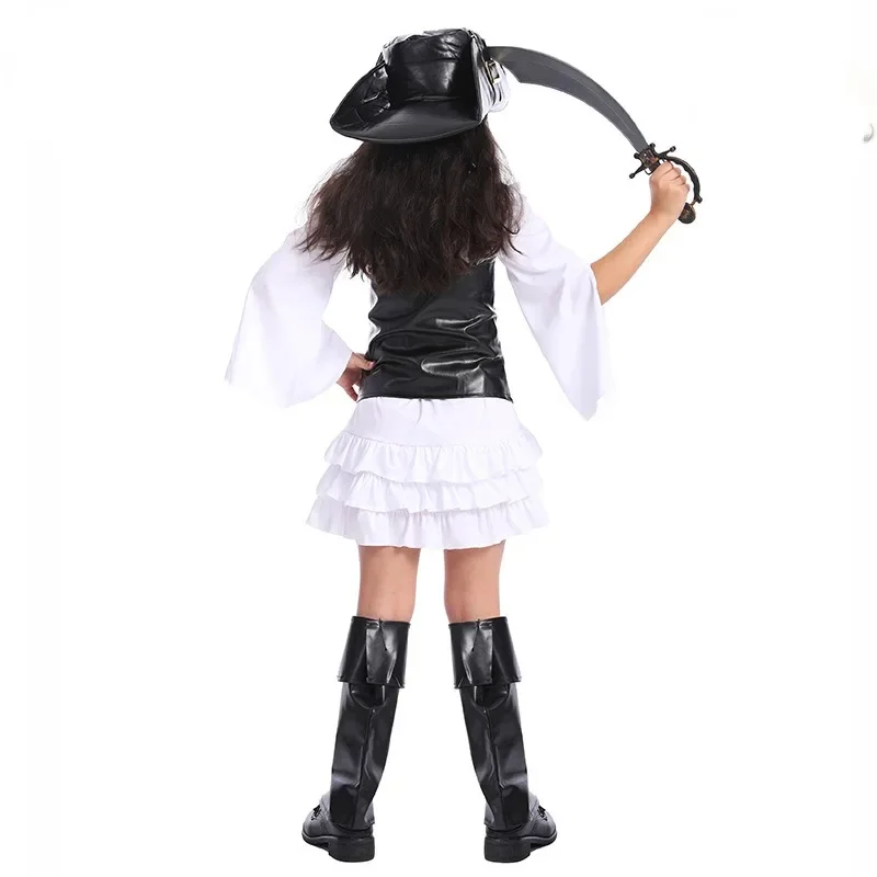 Costume de pirate pour enfant avec gilet et chapeau