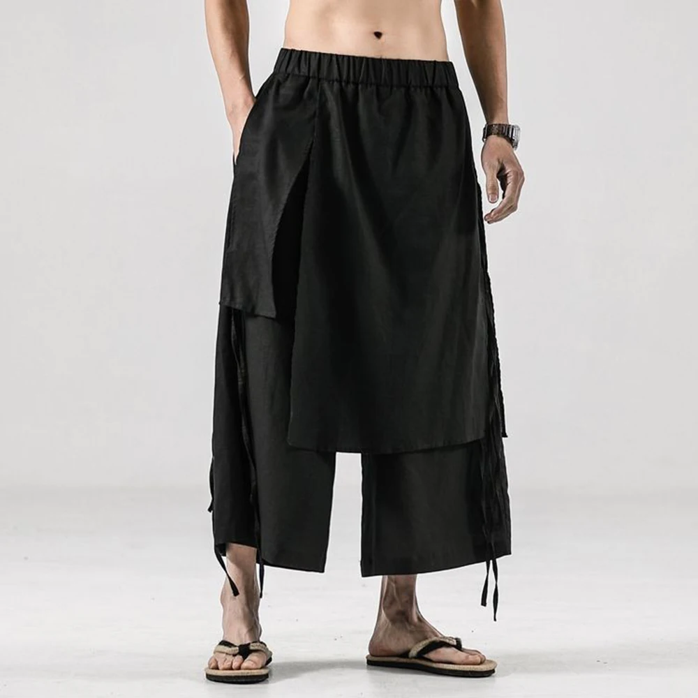 Pantalon jupe pirate avec coupe ample et confortable