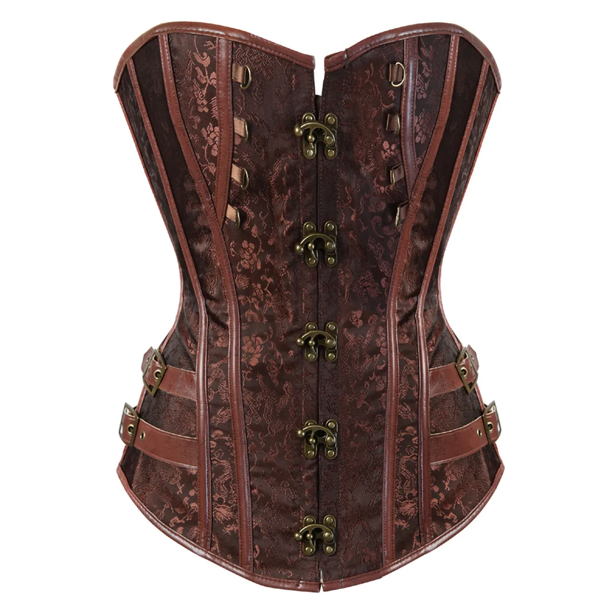 Corset femme pirate ancien en polyester avec sequins