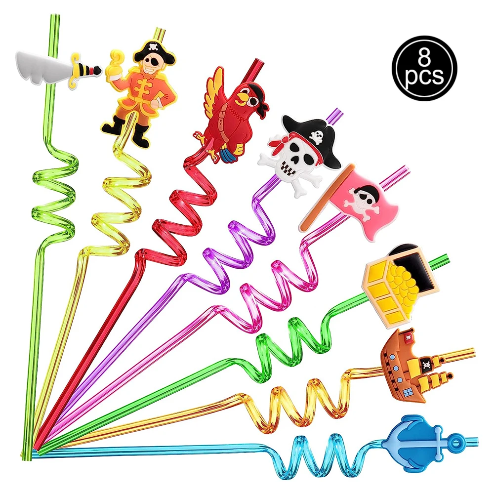 décoration d'anniversaire pirate avec motif cartoon