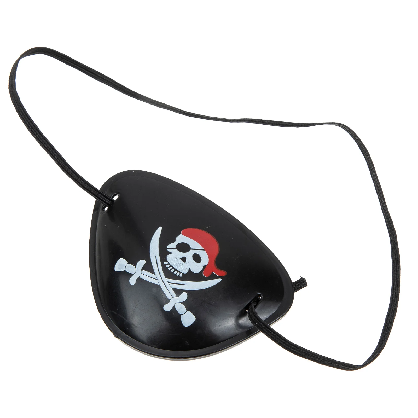 Cache œil pirate en plastique noir avec motif