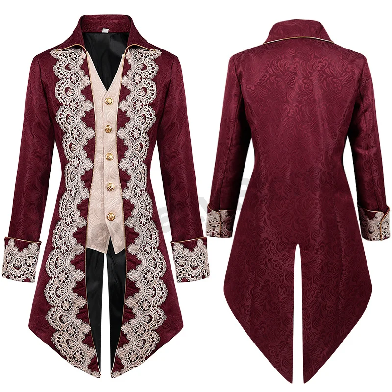 Veste ample pour homme, style médiéval, utilisée en cosplay