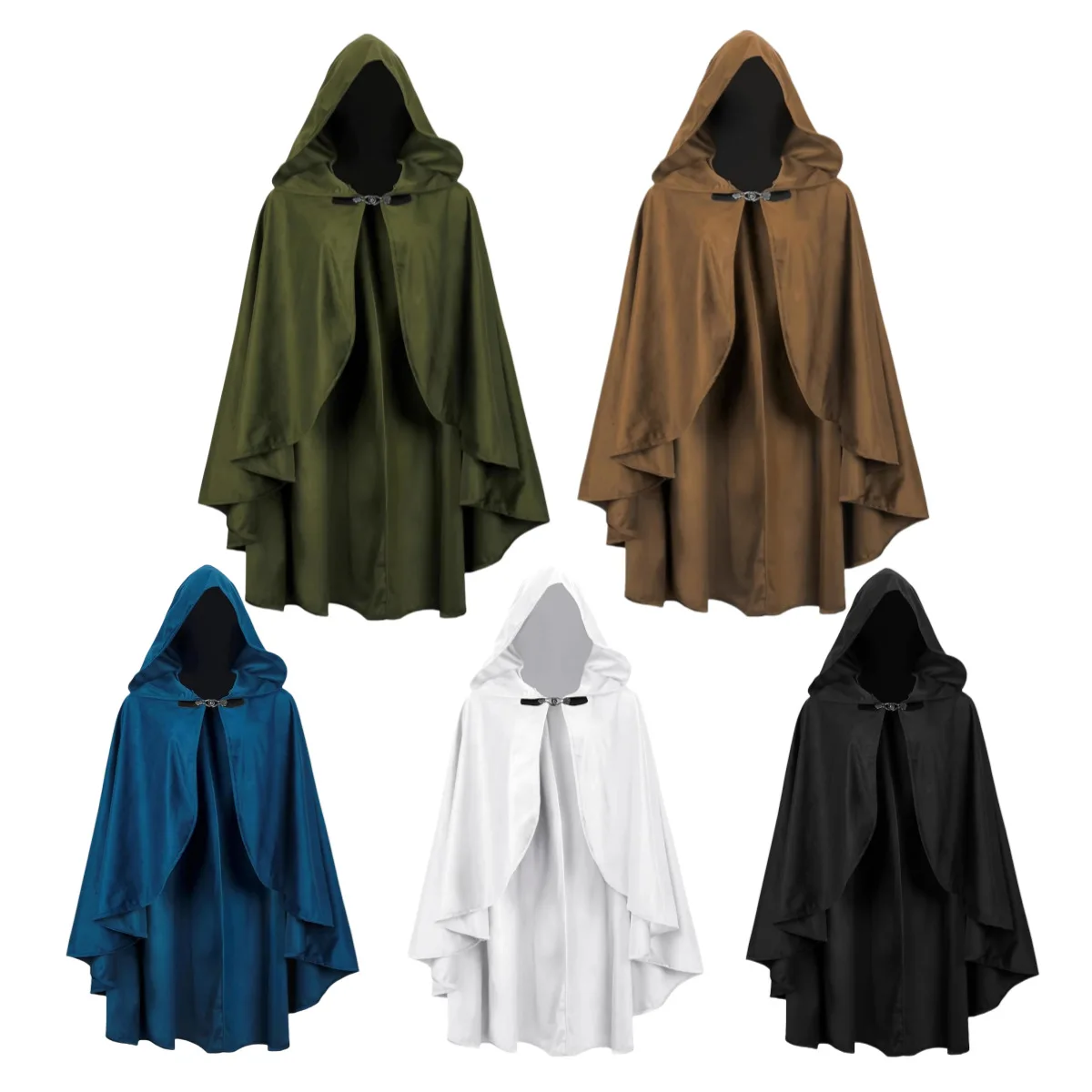 Cape avec capuche pour costume médiéval