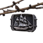 Bague De Pirate Effigie Navire De Pirate