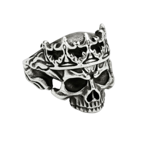 Bague Tête De Mort Pirate Couronné