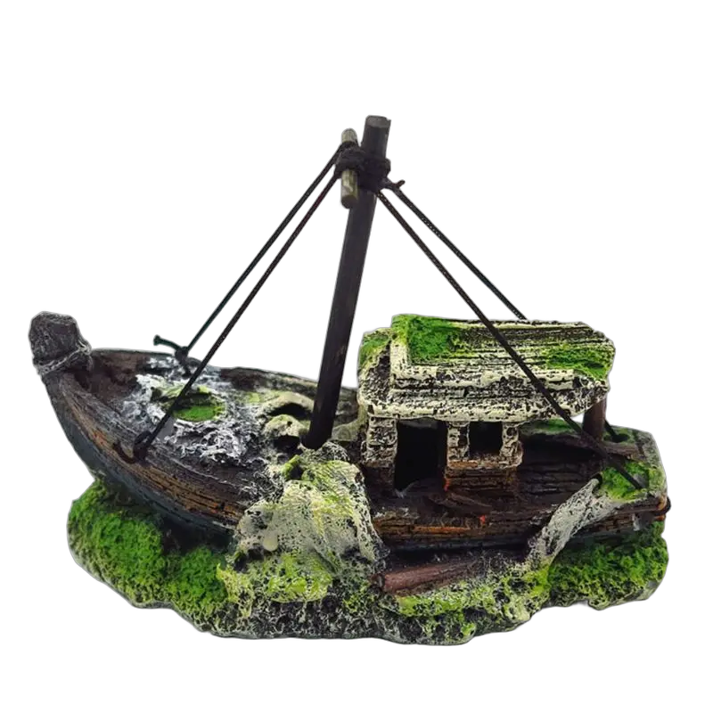 Bateau Pirate Style Aquarium