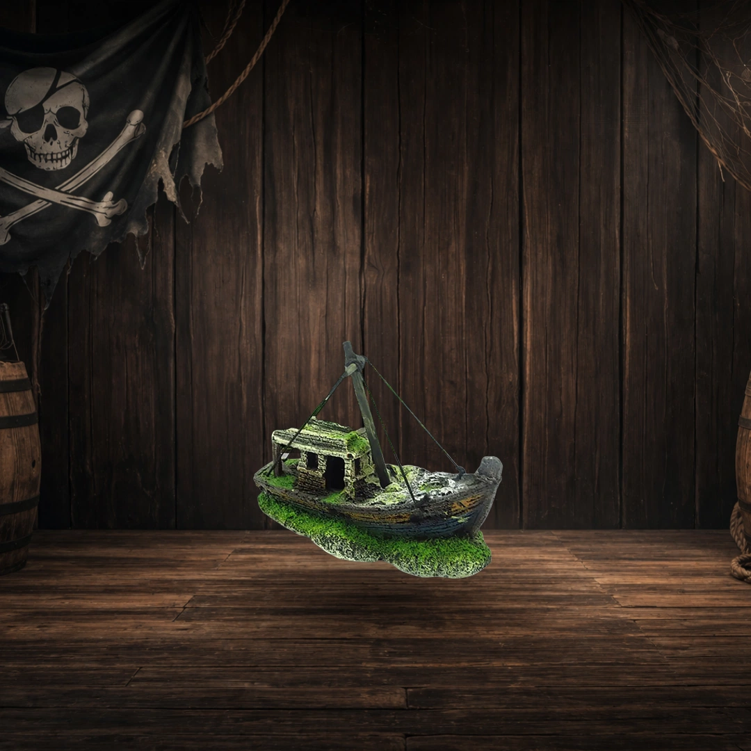 Bateau Pirate Style Aquarium