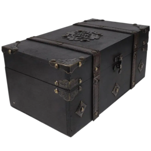 Coffre Pirate En Bois Noir